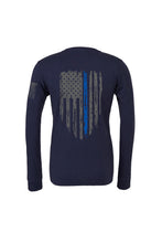Load image into Gallery viewer, Long Sleeve "Honor" Police Flag