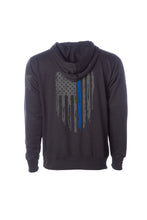 Load image into Gallery viewer, Hoodie "Honor" Police Flag