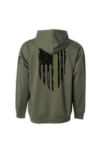 Load image into Gallery viewer, Hoodie "Honor" Military Flag